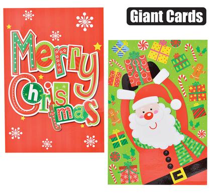 CHRISTMAS GIANT GIFT CARD & ENVELOPE