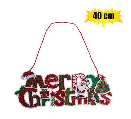 CHRISTMAS DECORATION PLAQUE MERRY CHRISTMAS