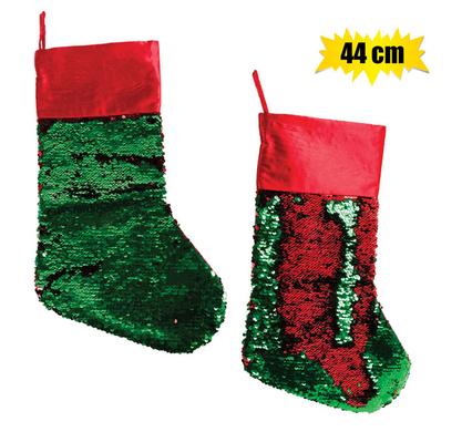 CHRISTMAS STOCKING WITH SEQUINS