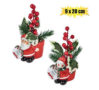 CHRISTMAS TABLE DECORORATION FLOWER POT