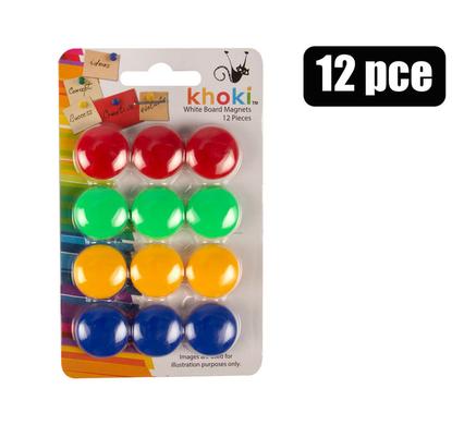 WHITEBOARD MAGNETS 12PC