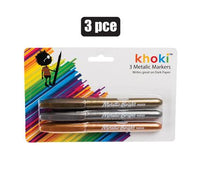 PACK OF 3 METALLIC MARKERS