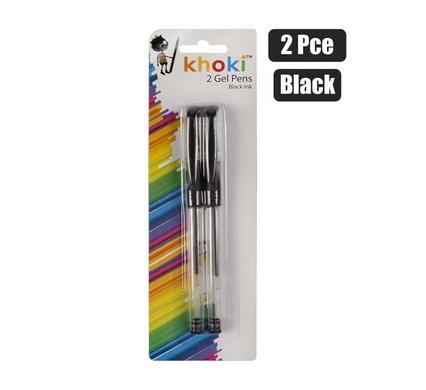 GEL PENS PACK OF 2 WITH BLACK INK