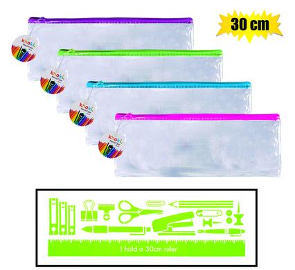 PENCIL CASE CLEAR 30CM