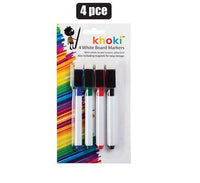 WHITEBOARD MARKER PACK OF 4 WITH ERASER