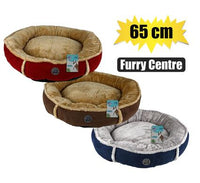 ROUND PET FLEECE BED 65CM