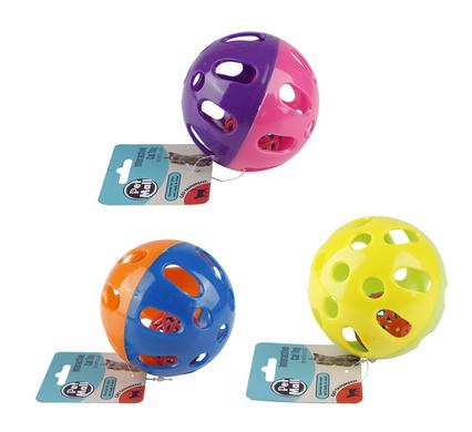 PET CAT TOY BALL IN A BALL 9cm