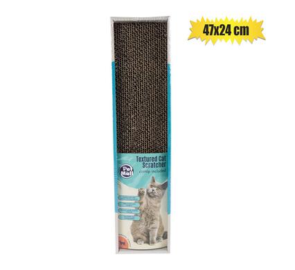 PET CAT SCRATCH PAD CARDBOARD 47x11x5cm