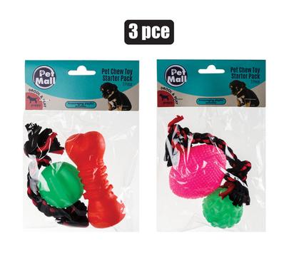 PET TOY PUPPY STARTER PACK 3PC