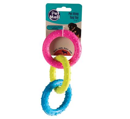 PET TOY PUPPY RING 3-IN-1