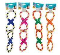 DOG TOY TUG-ROPE DOUBLE LOOP