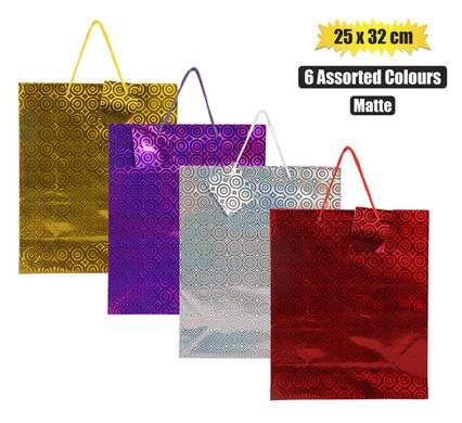 MATT METALLIC GIFT BAG 25x32cm
