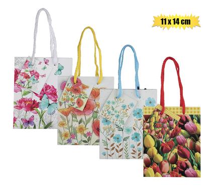 FLORAL GIFT BAG 11x14cm
