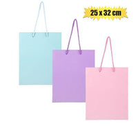 GIFT-BAG PASTEL COLOR LRG 25x32cm