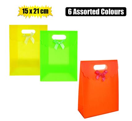 GIFT BAG WITH BOW 15x21x7cm