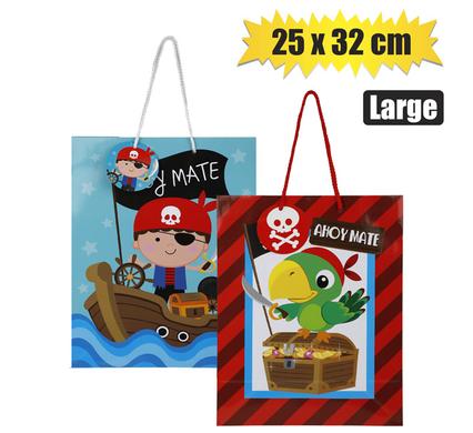 KIDS PIRATE GIFT BAG  25x32cm