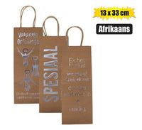 AFRIKAANS BOTTLE GIFT BAG