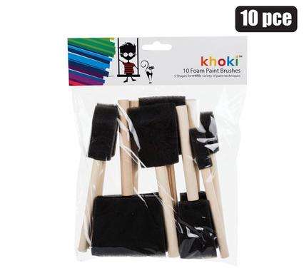 PAINT BRUSHES SPONGE TIP 10PC
