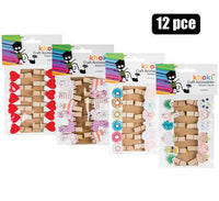 WOODEN CLIP SET ASSORTED