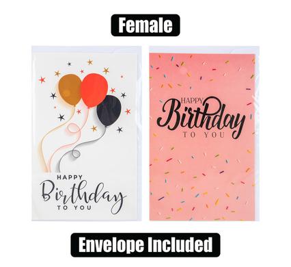 HAPPY BIRTHDAY CARD & ENVELOPE FOR HER F1