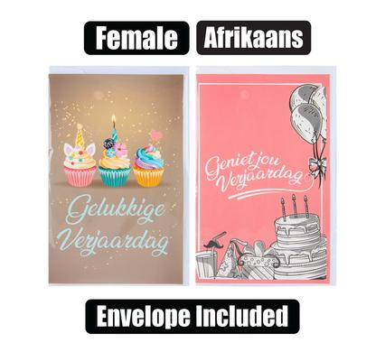 AFRIKAANS BIRTHDAY CARD FOR HER