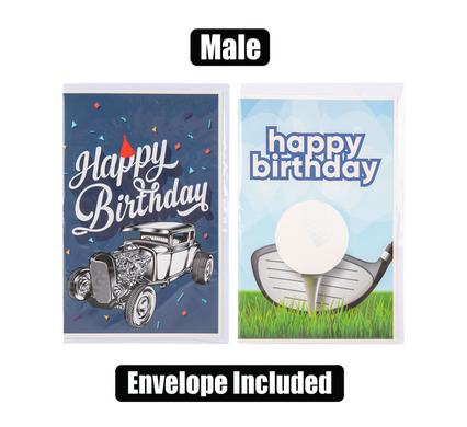 HAPPY BIRTHDAY CARD & ENVELOPE FOR HIM -M2