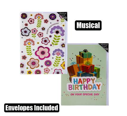 MUSICAL BIRTHDAY CARD & ENVELOPE