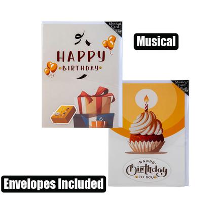 MUSICAL BIRTHDAY CARD & ENVELOPE B1
