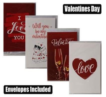 VALENTINES DAY CARD ASSORTED WITH ENVELOPE