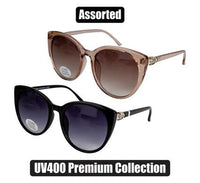 LADIES OVERSIZE UV400 PREMIUM ROUND SUNGLASS