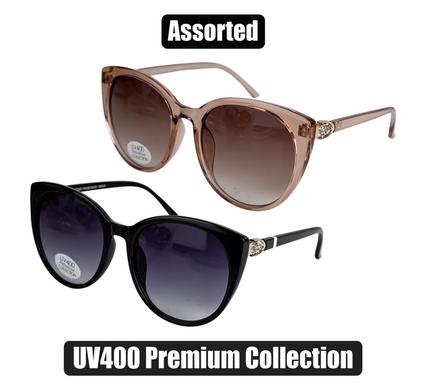 LADIES OVERSIZE UV400 PREMIUM ROUND SUNGLASS