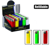 ELECTRONIC REFILLABLE LIGHTER BOX OF 50