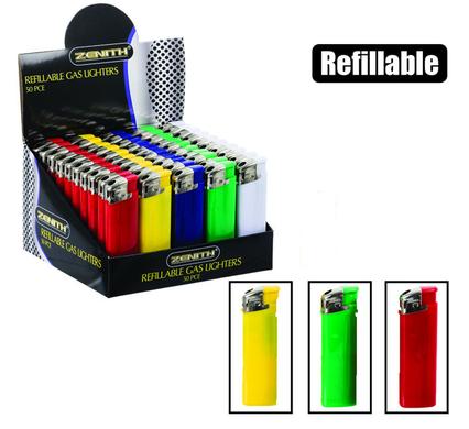 ELECTRONIC REFILLABLE LIGHTER BOX OF 50