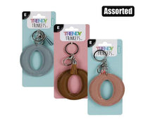 KEYRINGS ALPHABET FAUX LEATHER