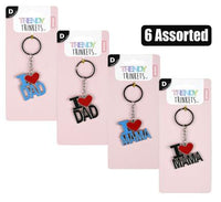 KEYRINGS I LOVE DAD/MAMA