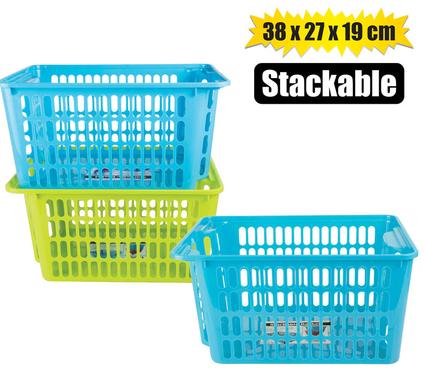 STACKING BASKET 38x27x19cm