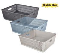 STACKABLE PLASTIC BASKET