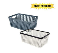 HONEY COMB PLASTIC BASKET 26x17x10cm