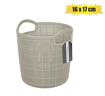 PLASTIC BASKET MESH DESIGN ROUND 16 x17cm