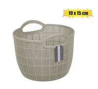 PLASTIC BASKET MESH DESIGN ROUND 19 x15cm 3L