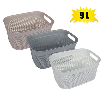 PLASTIC BASKET 9L DROP PATTERN 33x24x16cm