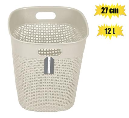 PLASTIC WASTEPAPER BASKET 12L 27cm