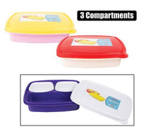 LUNCH BOX 3-COMPARTMENTS 25x14 x5cm