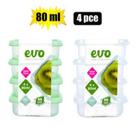 ONTAINER MINI 80ml 4PC 5,5x,5x2cm