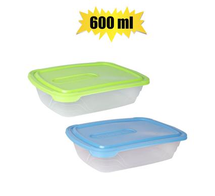 PLASTIC CONTAINER OTIMA SNAP LID 600ml