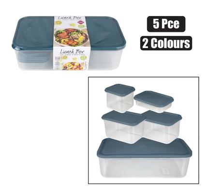 5pc Plastic Containers