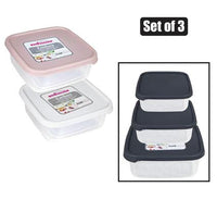 CONTAINER SET EMBOX SQUARE SET OF 3