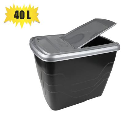 FLIP TOP PLASTIC STORAGE CONTAINER 40L