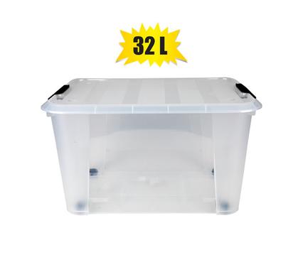 STORAGE CONTAINER WITH WHEELS 46x31x27cm