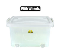 PLASTIC STORAGE BOX WITH WHEELS